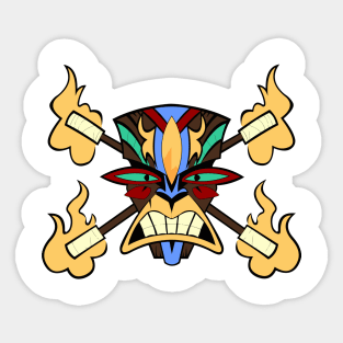 Tiki Fire God Sticker